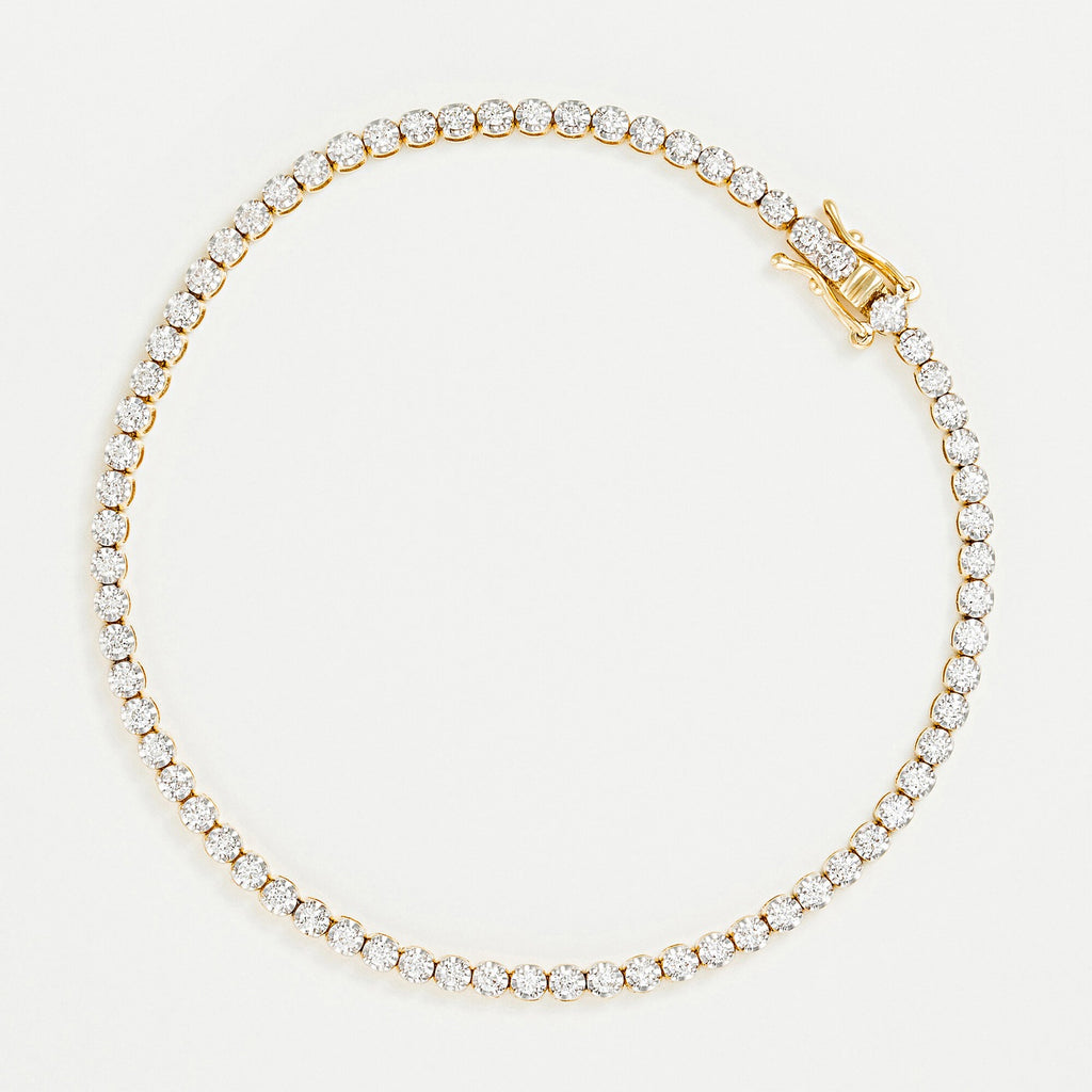Pulsera “River 1 Quilate” D1Ct/65 – Oro amarillo 417/1000