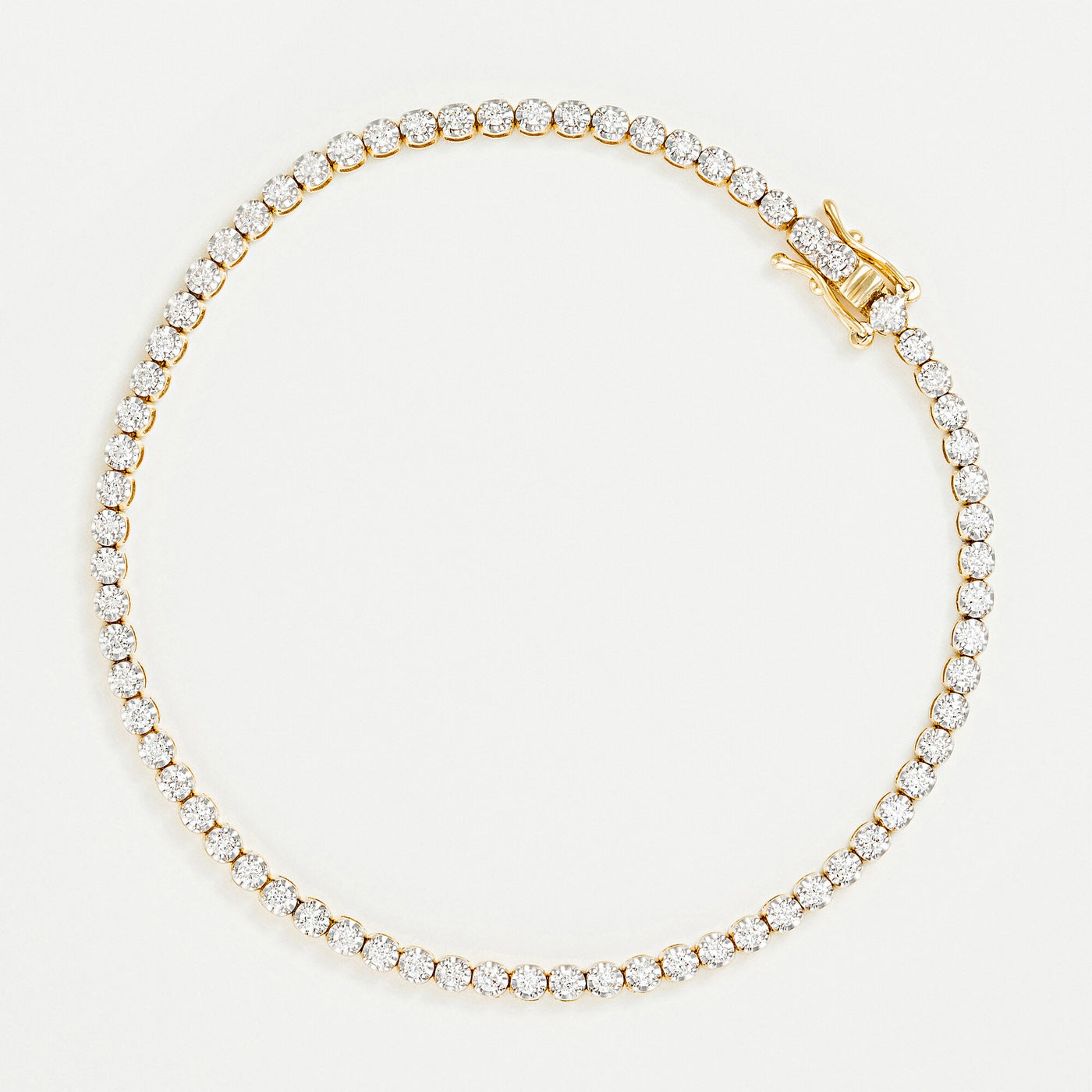 Pulsera “River 1 Quilate” D1Ct/65 – Oro amarillo 417/1000