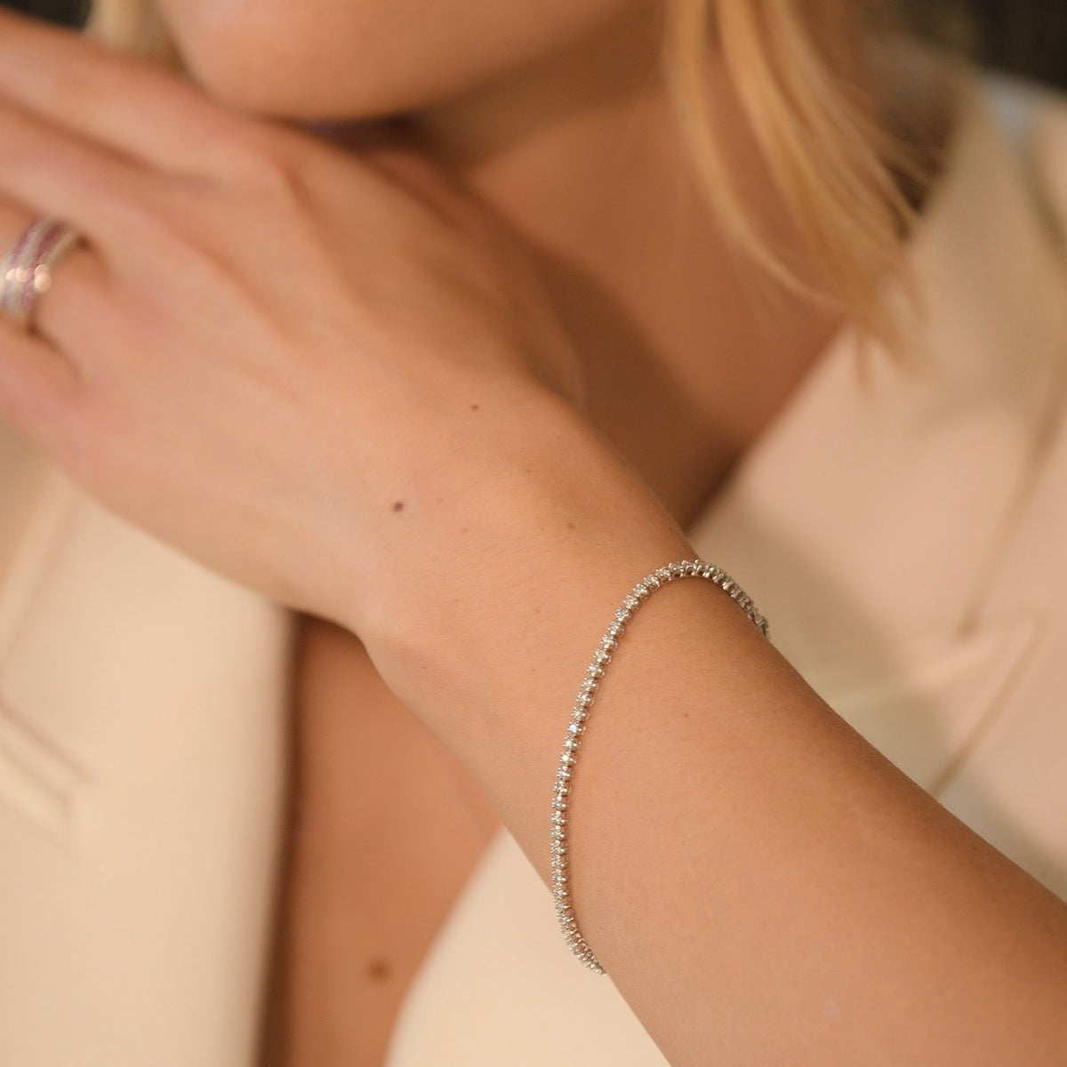 Armband "Rivière 2 Karat" D2Ct/54