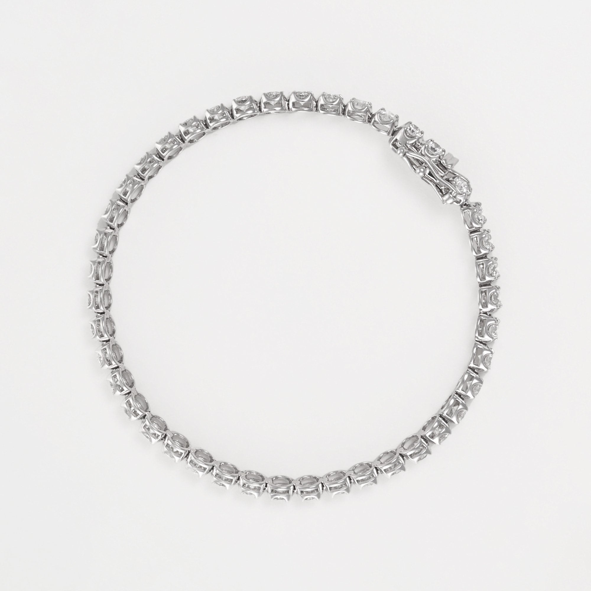 Bracelet "Rivière 4 Carats" D4/42 - Or Blanc 375/1000