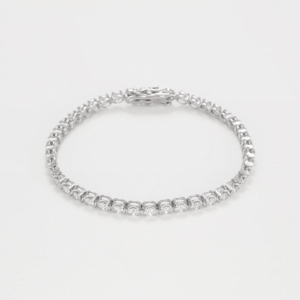 Bracelet "Rivière 4 Carats" D4/42 - Or Blanc 375/1000