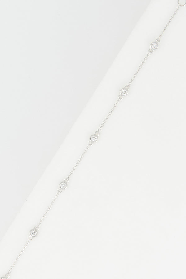 "Serket" Bracelet D0.20/7 - 375/1000 White Gold
