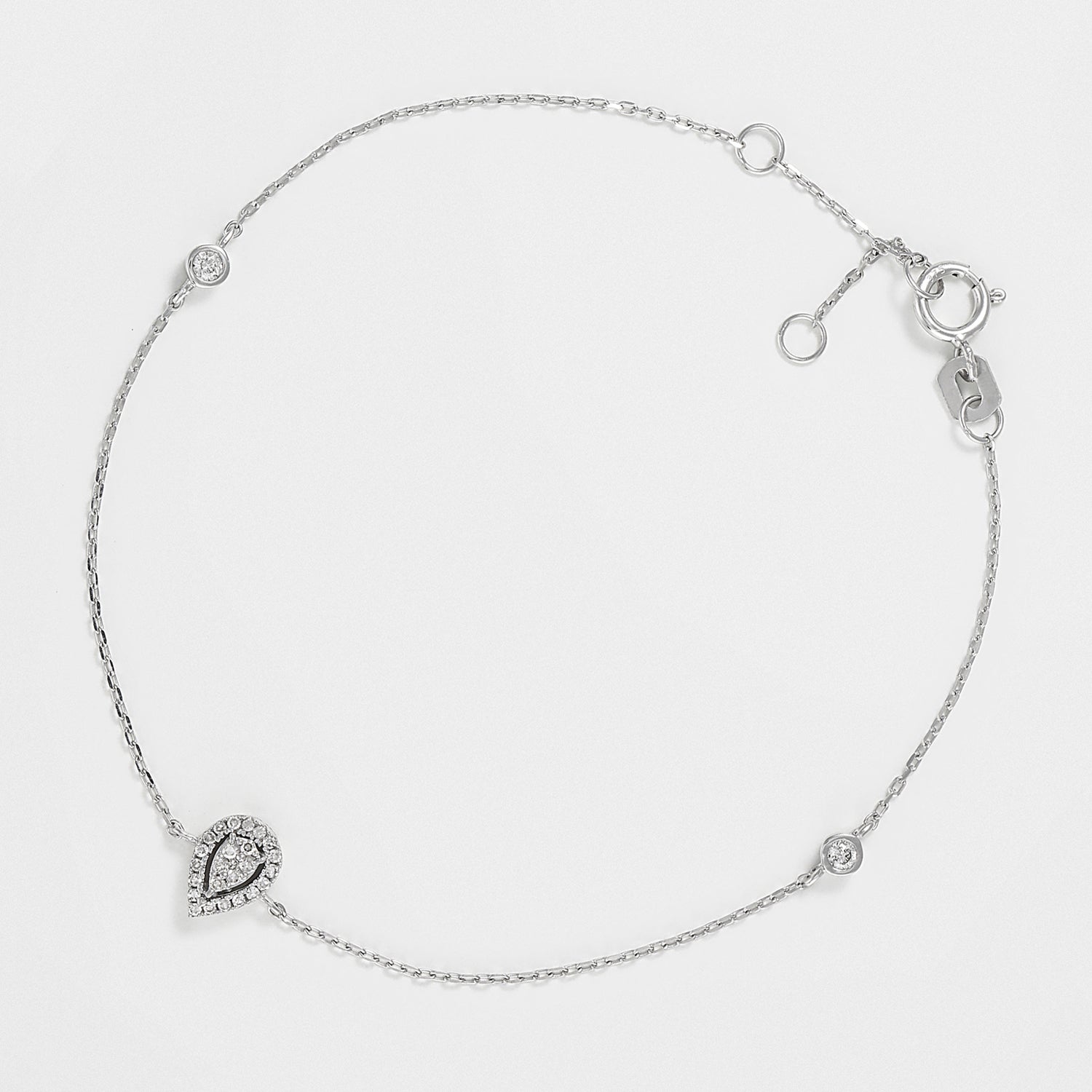 "Hathor" bracelet D0.12/27 - 375/1000 White Gold