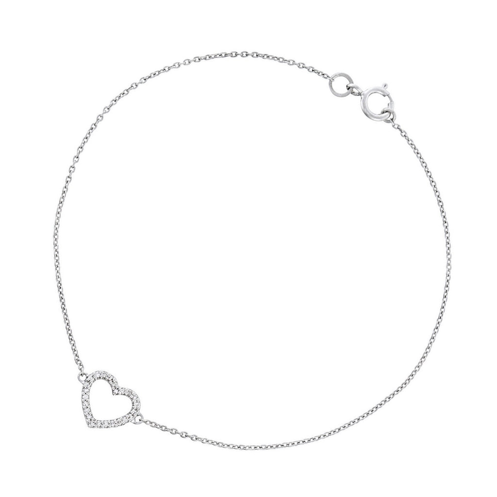 Bracelet "OS Portes Mon Coeur" D0.05/24 - White Gold 375/1000