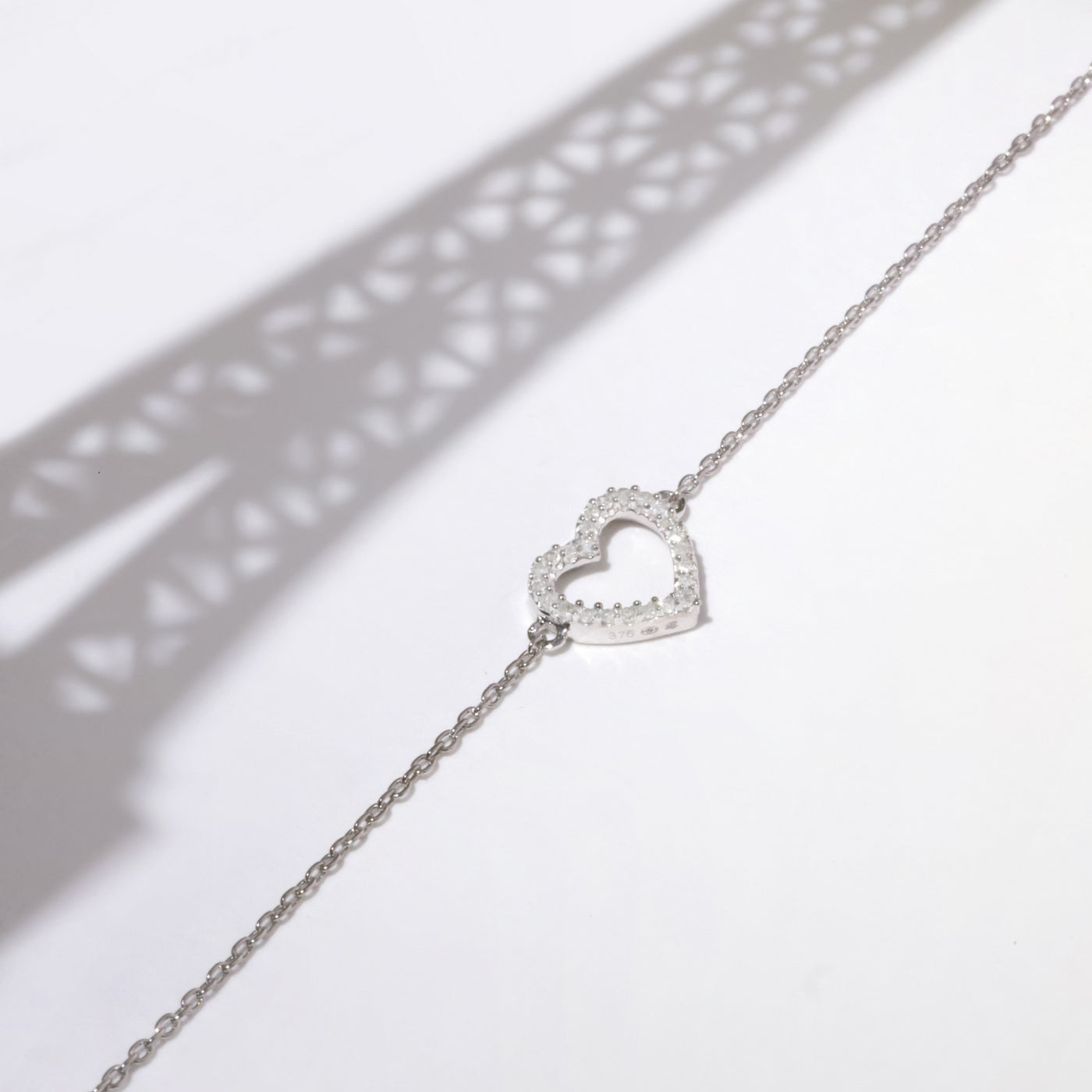 Bracelet "OS Portes Mon Coeur" D0.05/24 - White Gold 375/1000