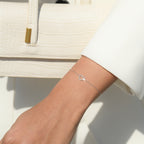 Bracelet "Tu Portes Mon Coeur" Diamants 0,05/24 - Or Blanc 375/1000