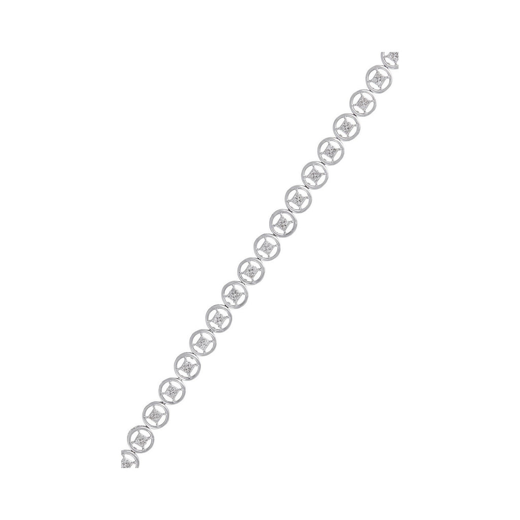 Pulsera de Diamantes 0.50/112 - Oro Blanco 375/1000