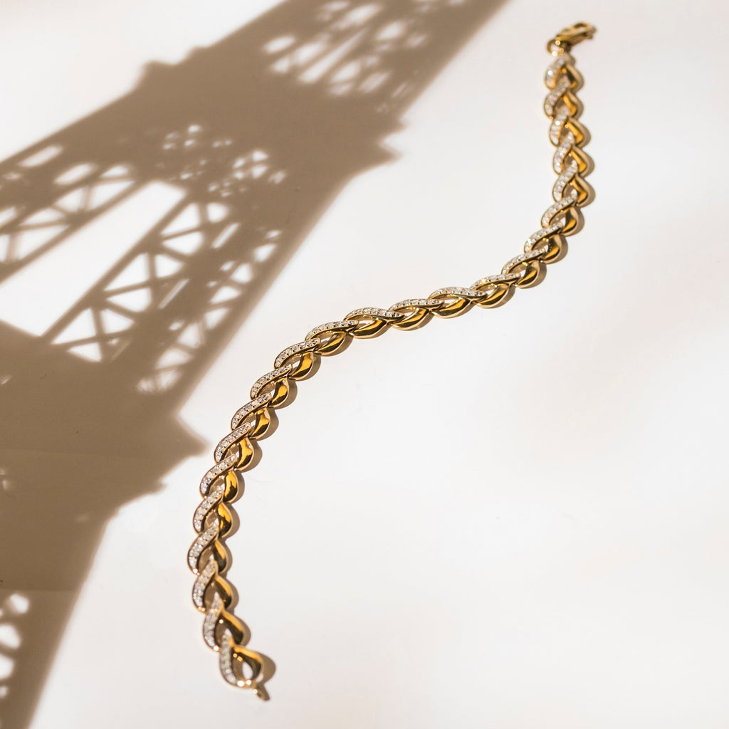 Pulsera de Diamantes 0.51/115 - Oro Amarillo 375/1000