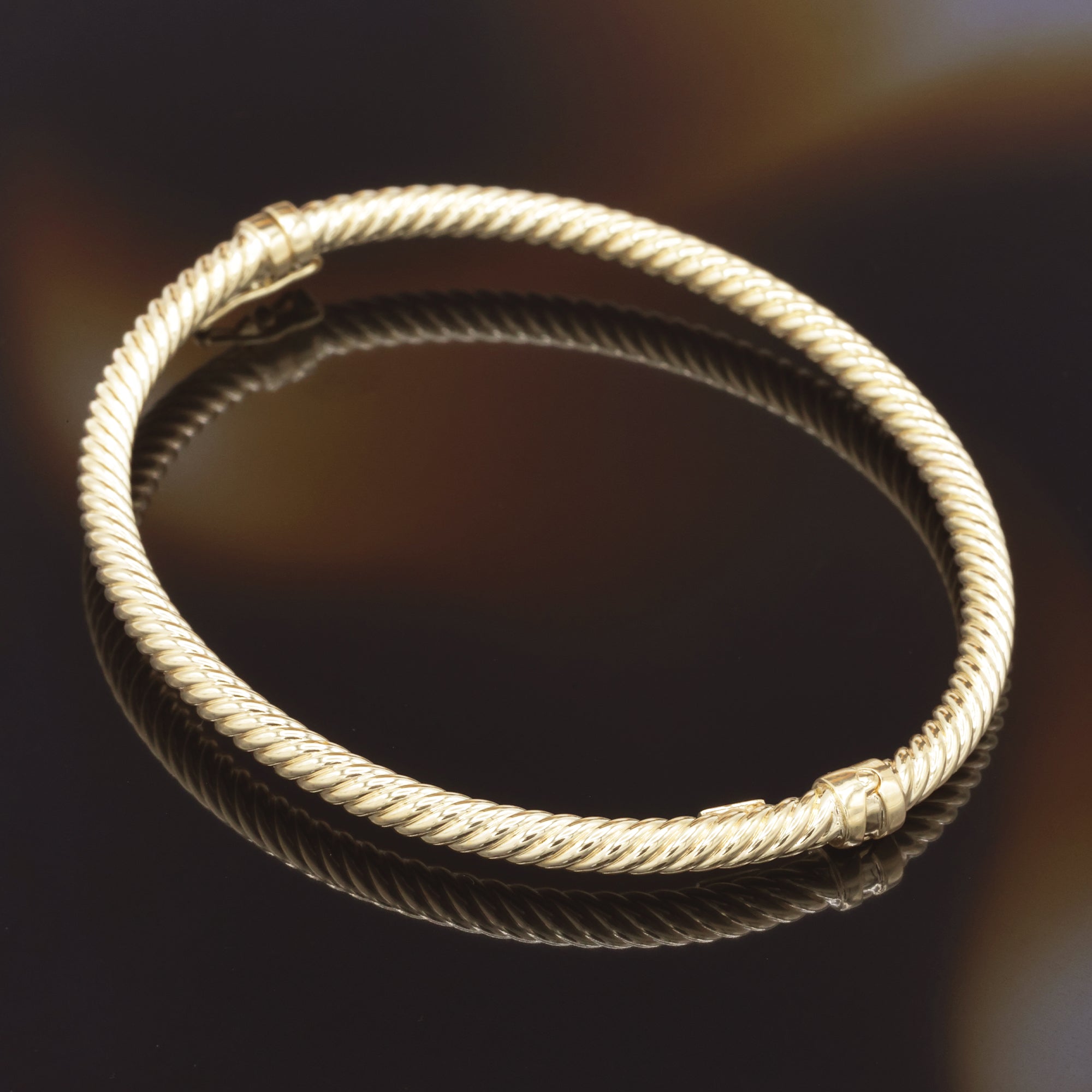 Pulsera “Torsade” de Oro Amarillo 375/1000