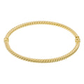 Twisted bracelet in 375/1000 yellow gold