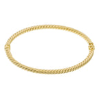 Twisted bracelet in 375/1000 yellow gold