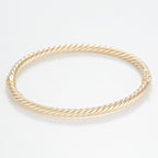 Twisted bracelet in 375/1000 yellow gold