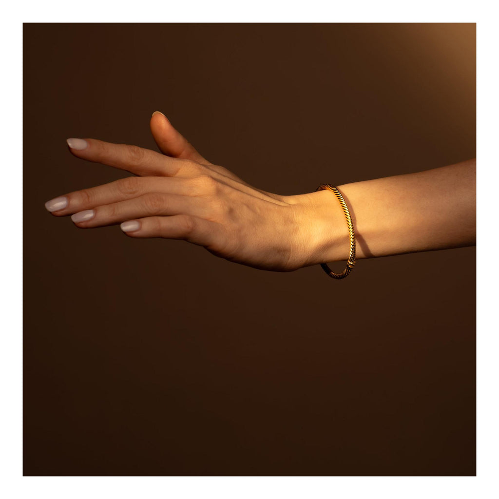Bracelet"Torsade" Or Jaune 375/1000