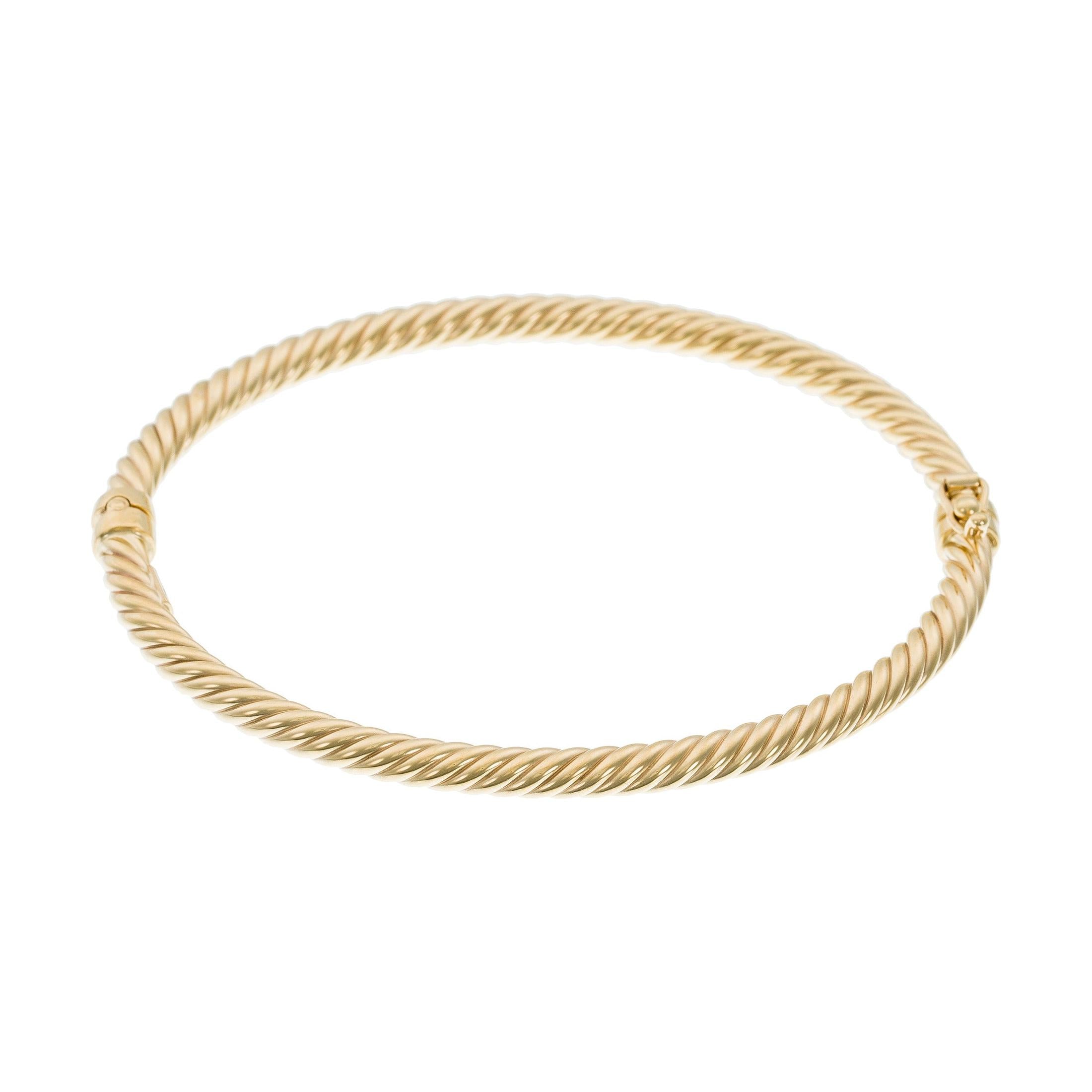 Pulsera “Torsade” de Oro Amarillo 375/1000