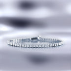 Bracelet"Sublime Rivière" Or Blanc 375/1000 D1,040/86