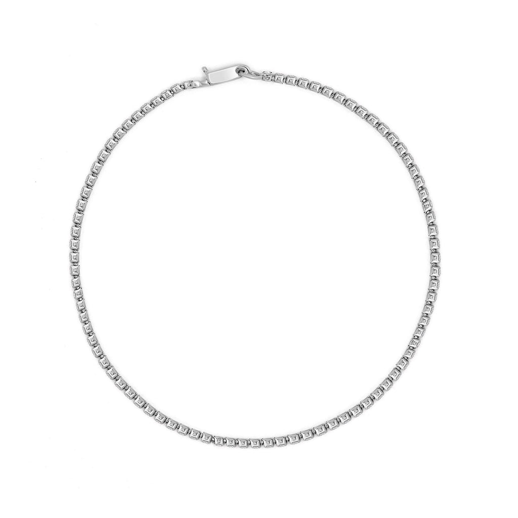 Bracelet"Sublime Rivière" Or Blanc 375/1000 D1,040/86
