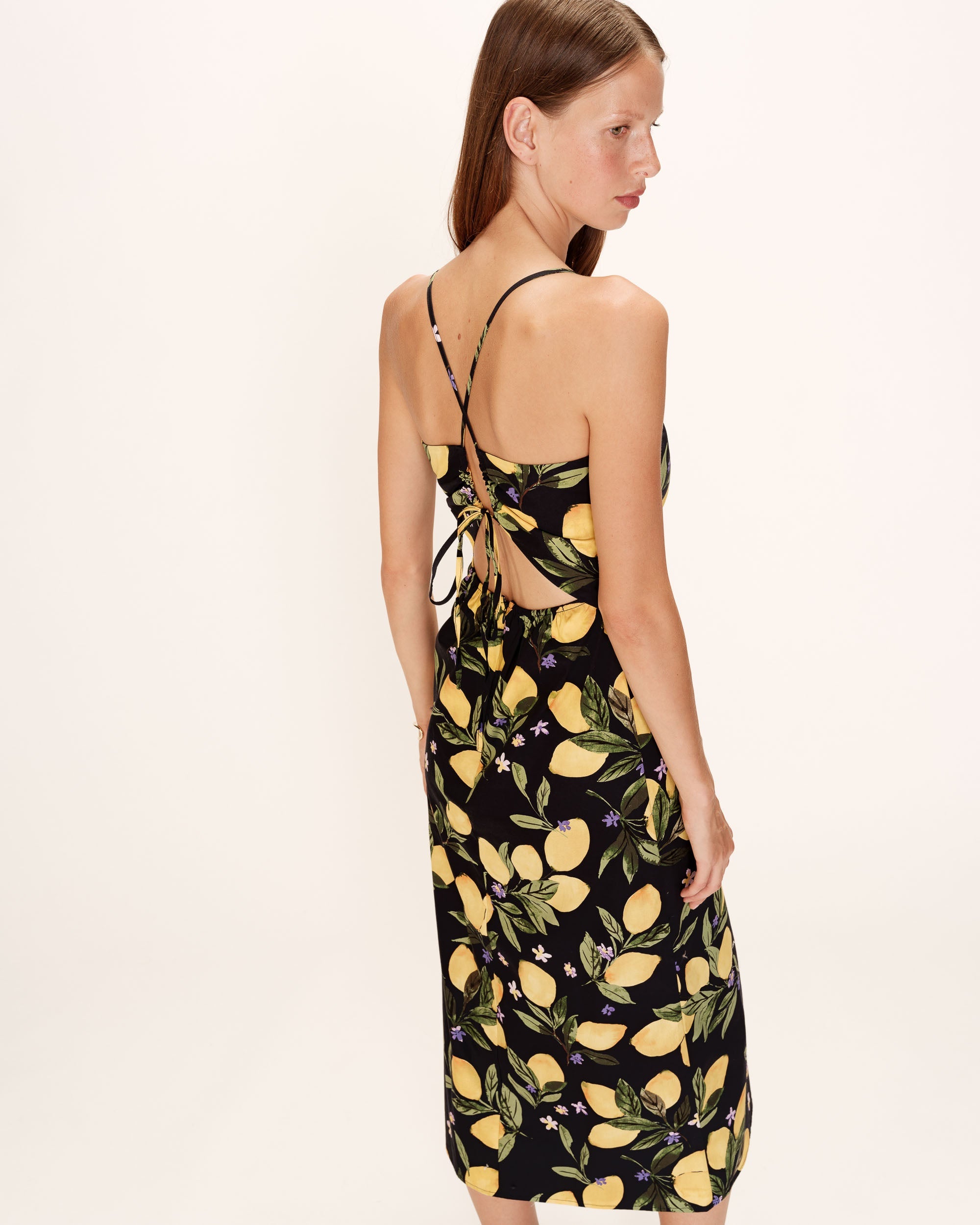 Rebecca Midi Dress - Black