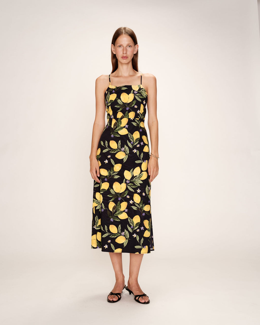Rebecca Midi Dress - Black