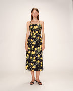 Rebecca Midi Dress - Black