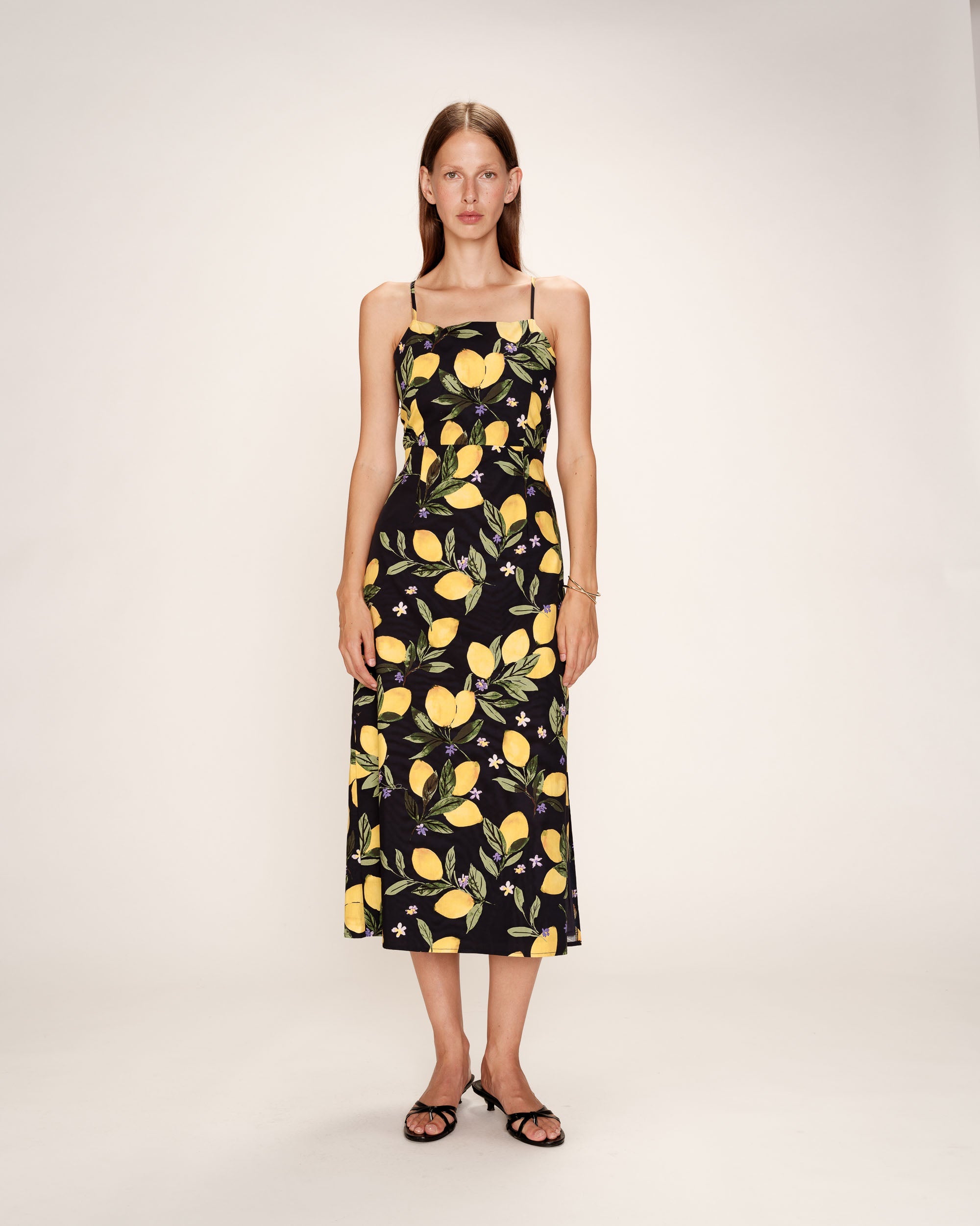 Rebecca Midi Dress - Black