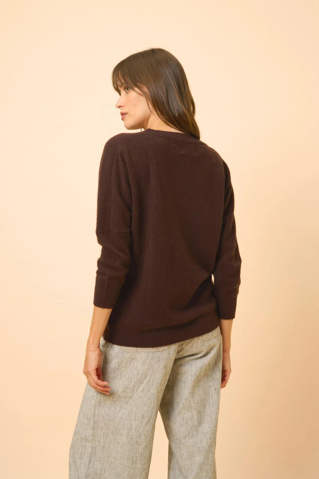 Batwing Jumper - Rebecca - Chocolate