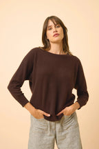 Batwing Jumper - Rebecca - Chocolate