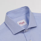 Chemise En Twill Double Retors Bleue