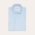 Chemise En Twill À Rayures Bleues