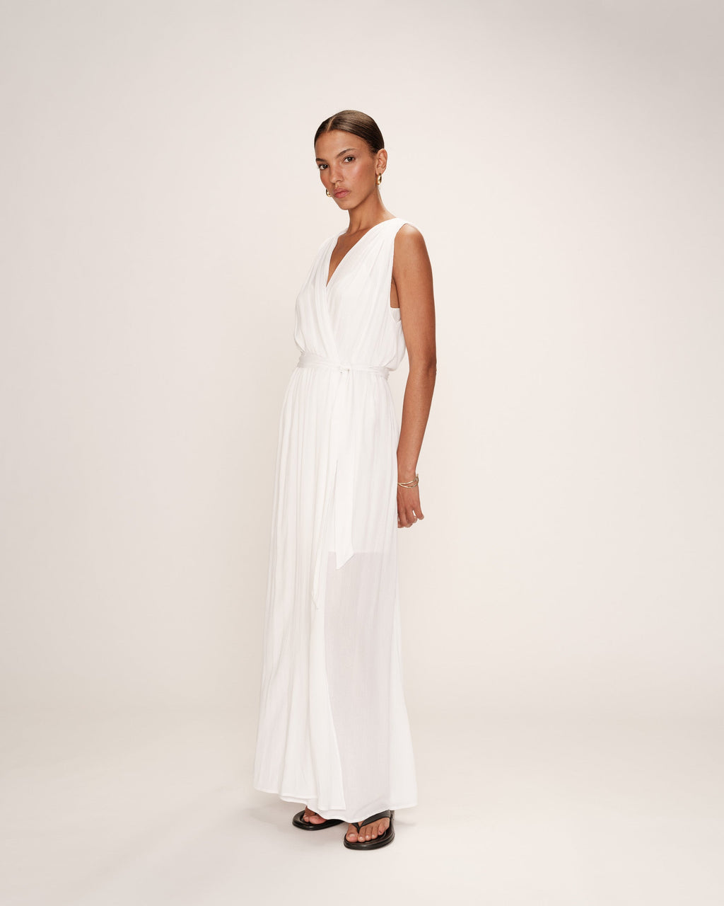 Robe Longue Regis - Ecru