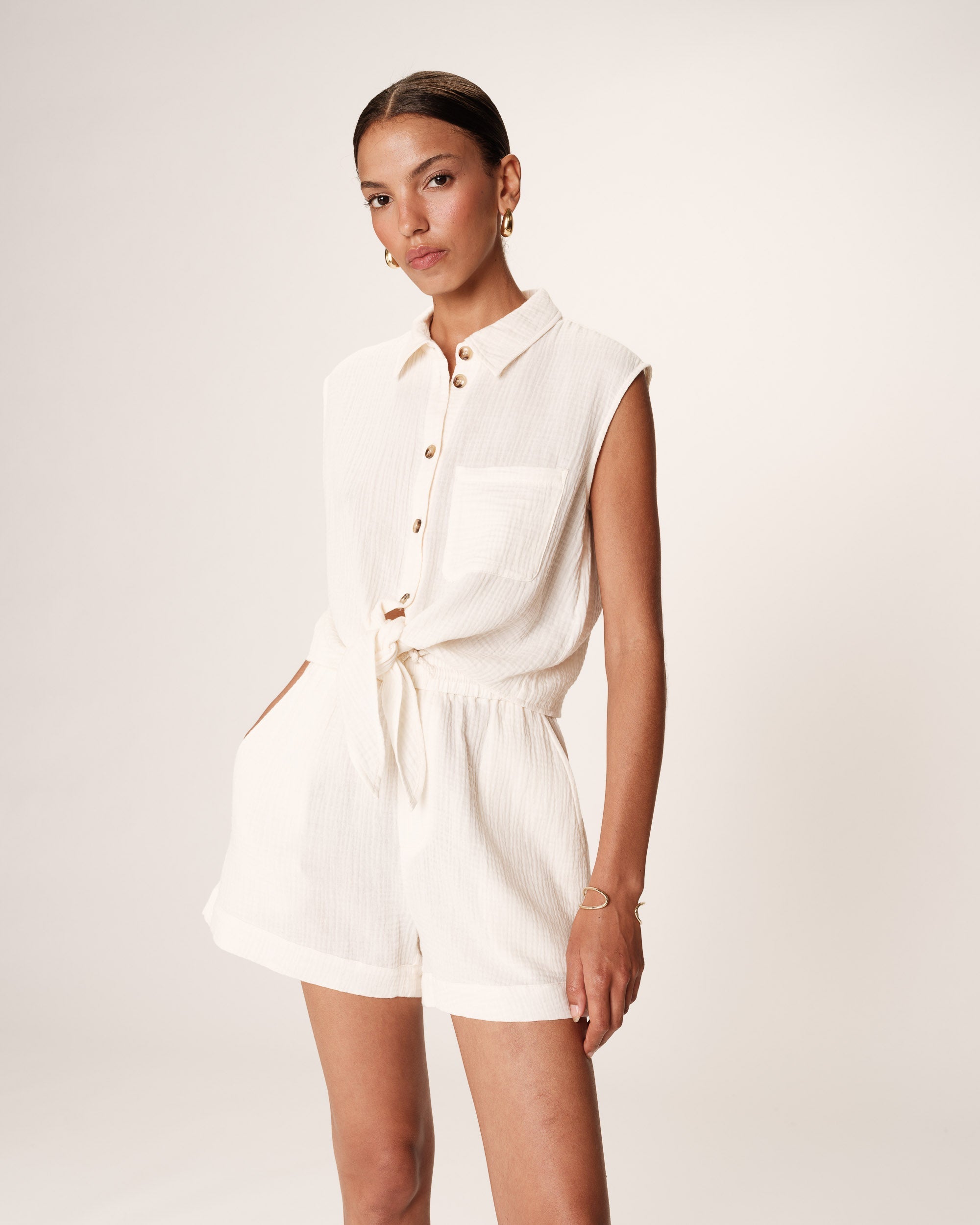 Camisa Reglisse - Crudo