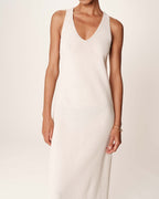Reveuse Long Dress - Ecru
