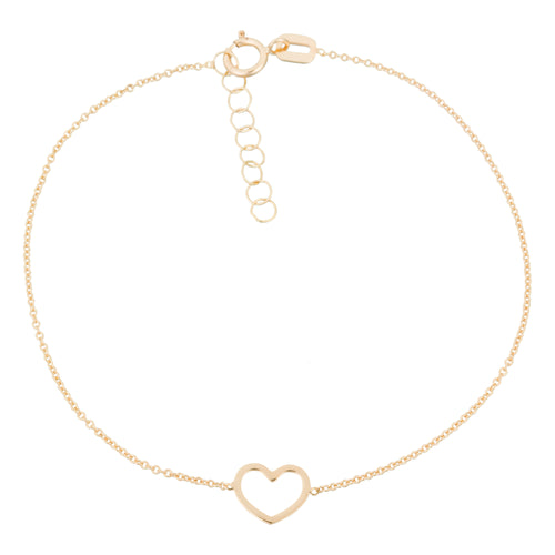 “Joli Heart” Bracelet 375/1000 Yellow Gold