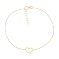 Pulsera infantil "Pretty Heart" Oro amarillo 375/1000