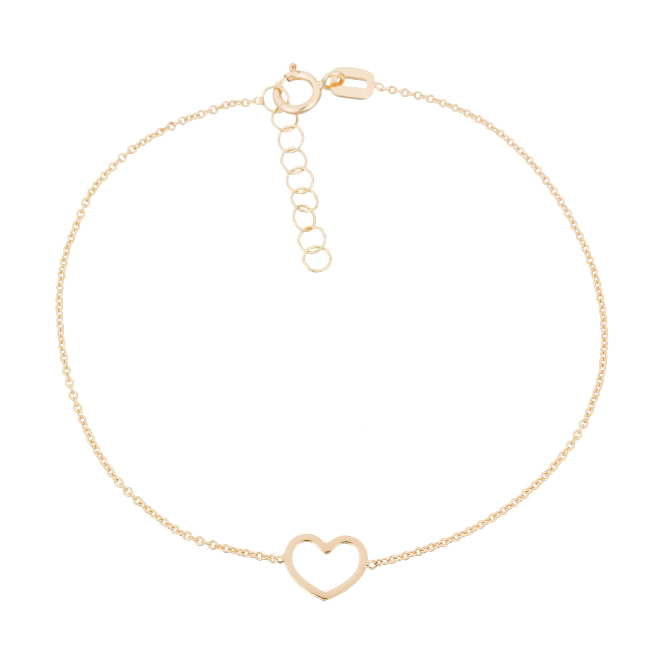 Pulsera infantil "Pretty Heart" Oro amarillo 375/1000