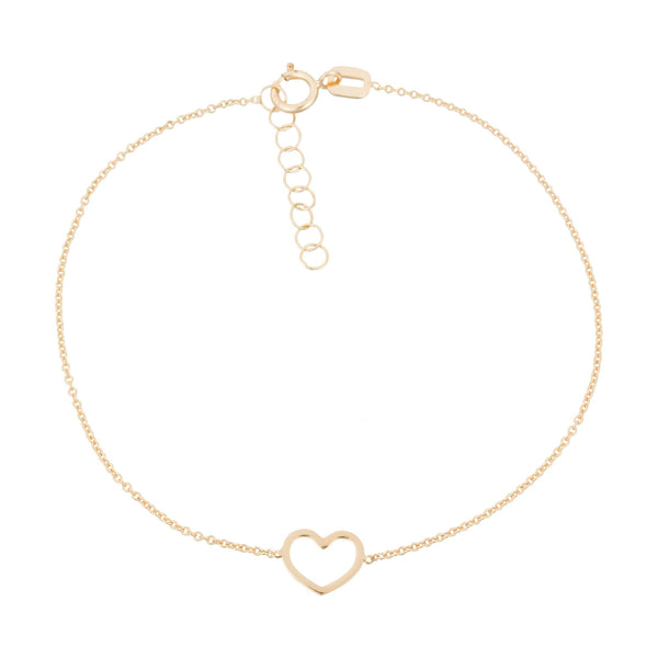 Pulsera infantil "Pretty Heart" Oro amarillo 375/1000