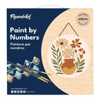 Peinture Par Numéro Sur Disque En Bois - Pot De Fleurs