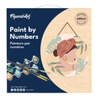 Paint by Numbers on Wooden Disc - Woman in Turban in Profile