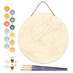 Paint by Numbers on Wooden Disc - Woman in Turban in Profile