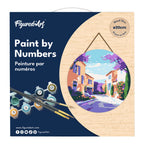 Peinture Par Numéro Sur Disque En Bois - Printemps En Provence