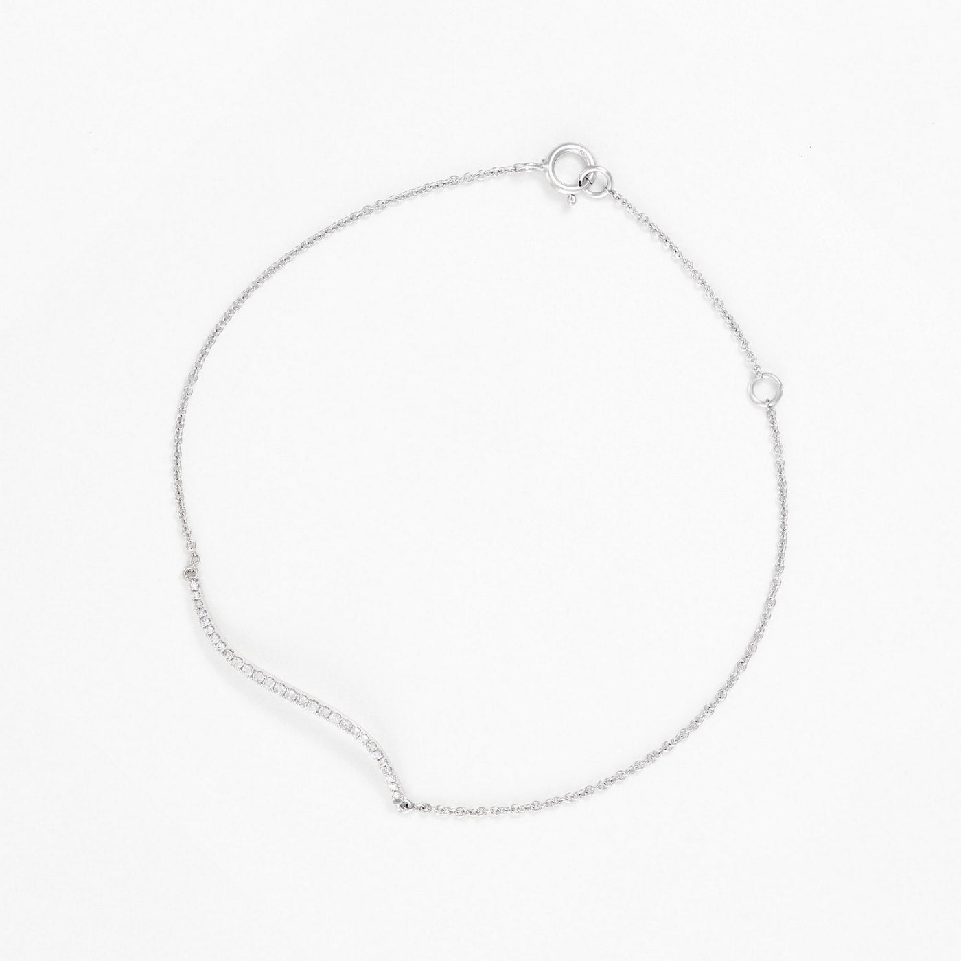 Pulsera "Amya" D0.10/29 - Oro blanco 375/1000
