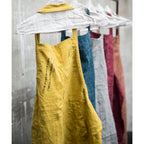 Washed Linen Kitchen Apron for Children - Yellow