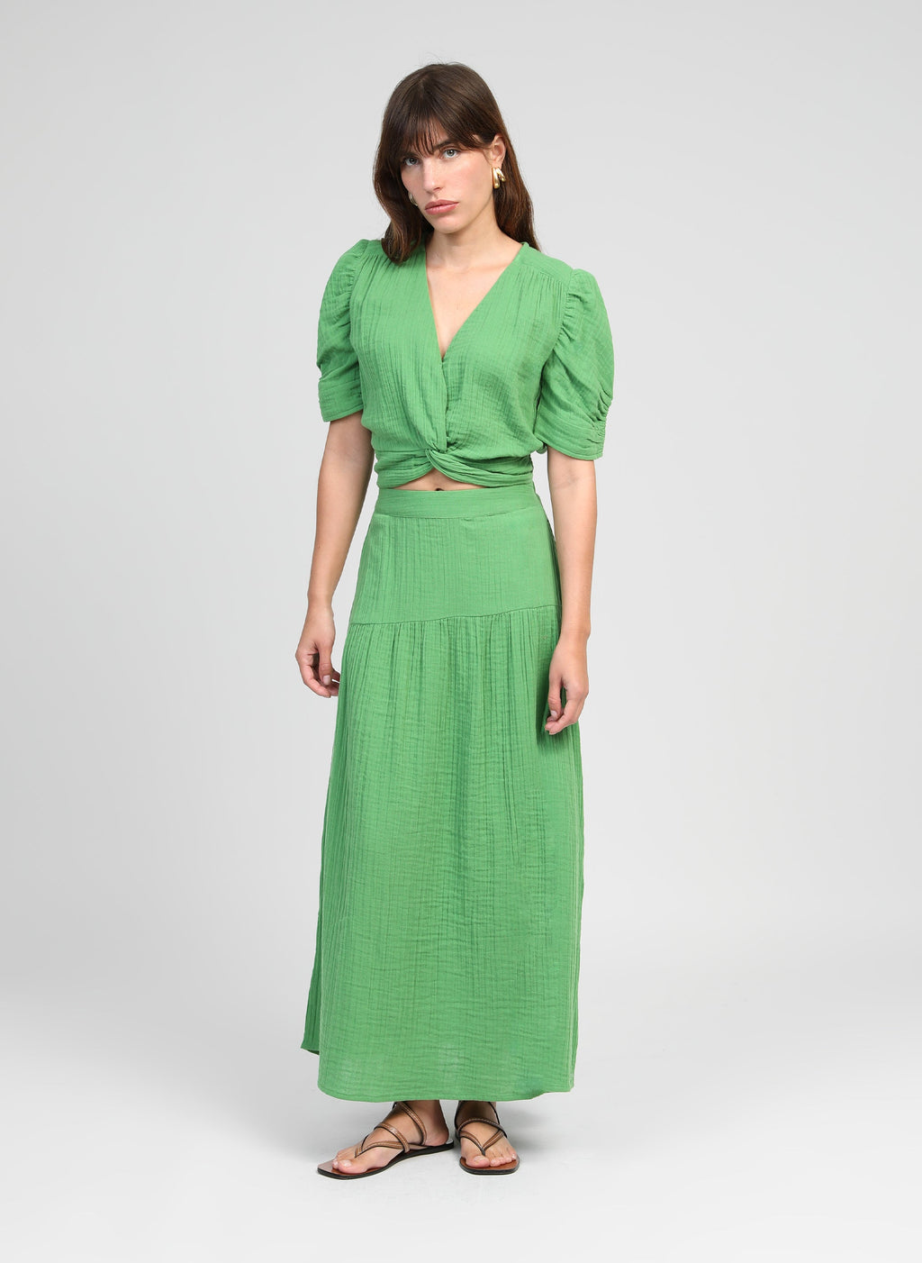 Jupe Midi Ritha Vert