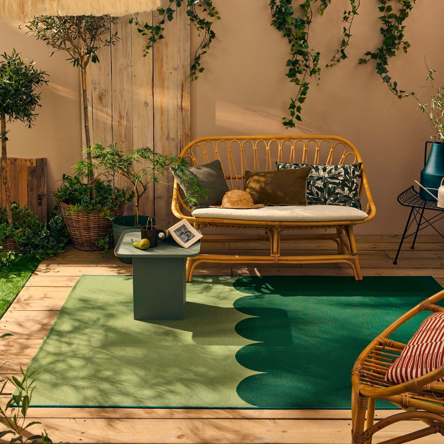 Riveira - Outdoor Rug - Polypropylene/Polyester - Green