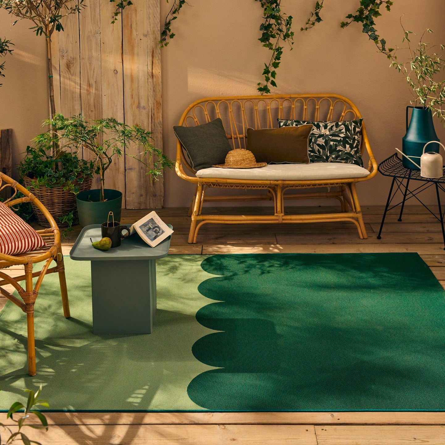 Riveira - Outdoor Rug - Polypropylene/Polyester - Green