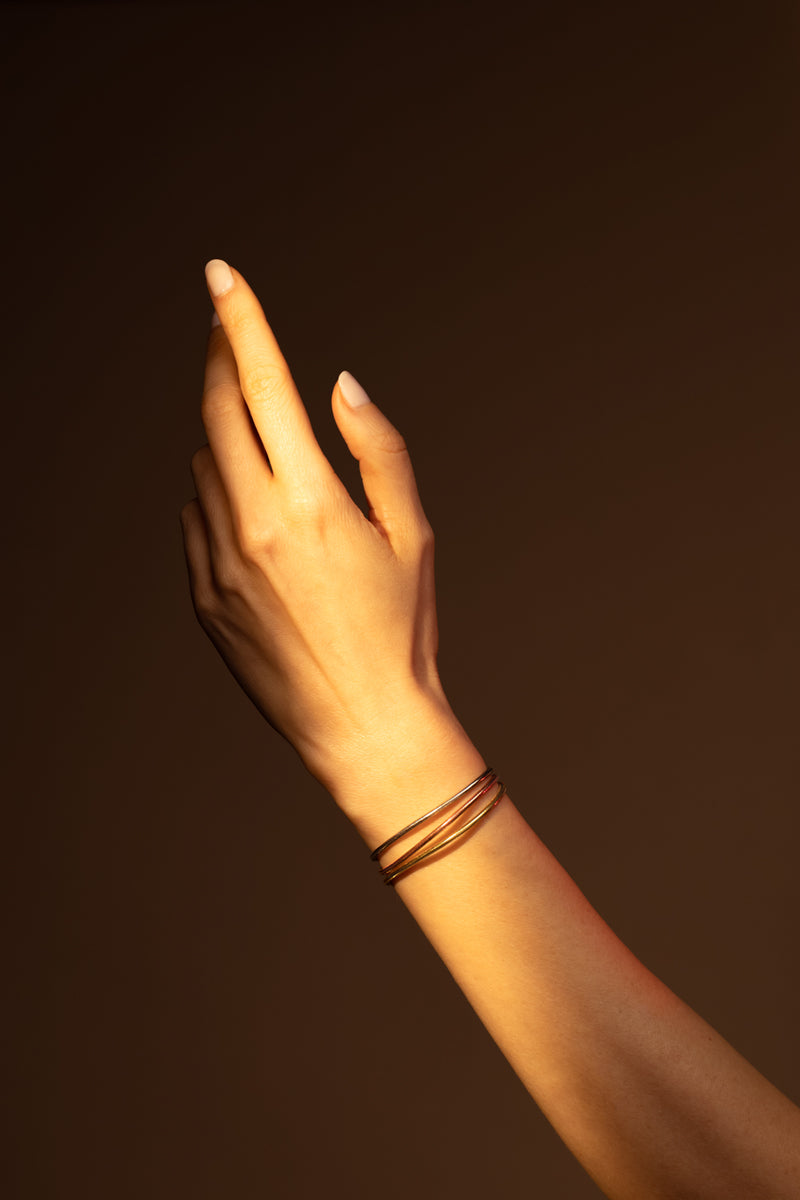 Armband "Trio D'Or" Driekleurig Goud 375/1000