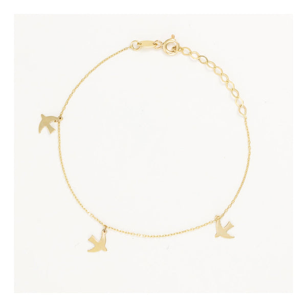 Pulsera "Hirondelles" Oro Amarillo 375/1000