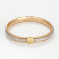Bracelet " Vico Scintillant 8Mm" Or Jaune 375/1000 - Or Bicolore 375/1000