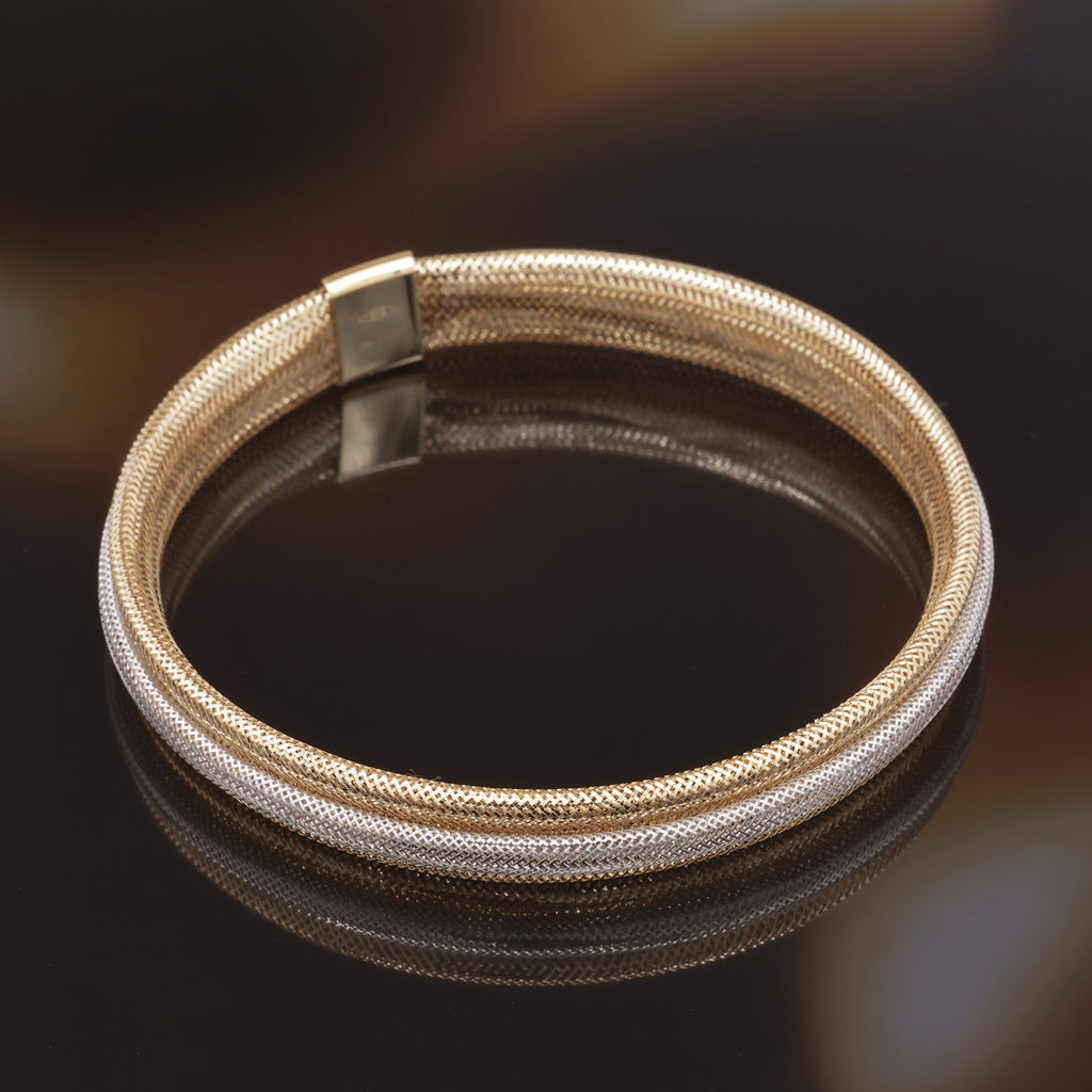 Pulsera "Vico Scintillant 8Mm" Oro Bicolor 375/1000