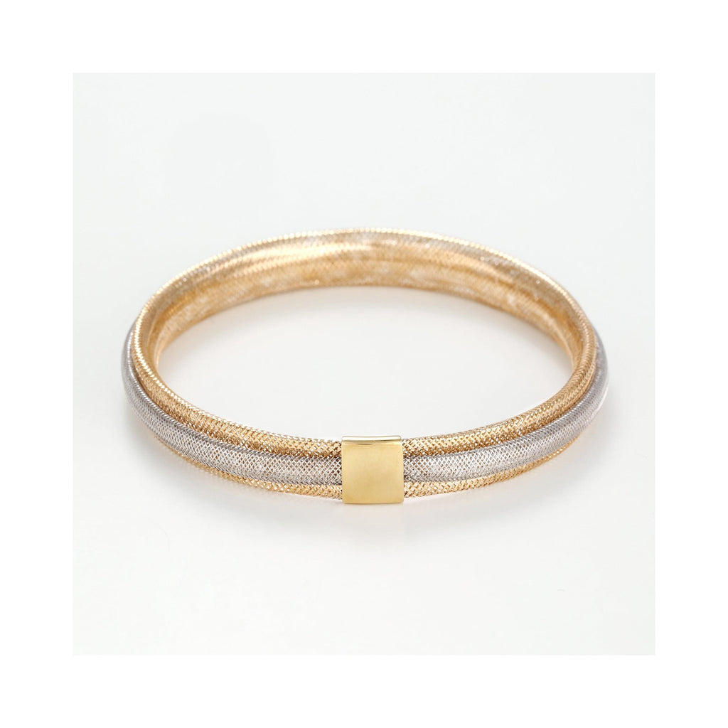 Pulsera "Vico Scintillant 8Mm" Oro Bicolor 375/1000