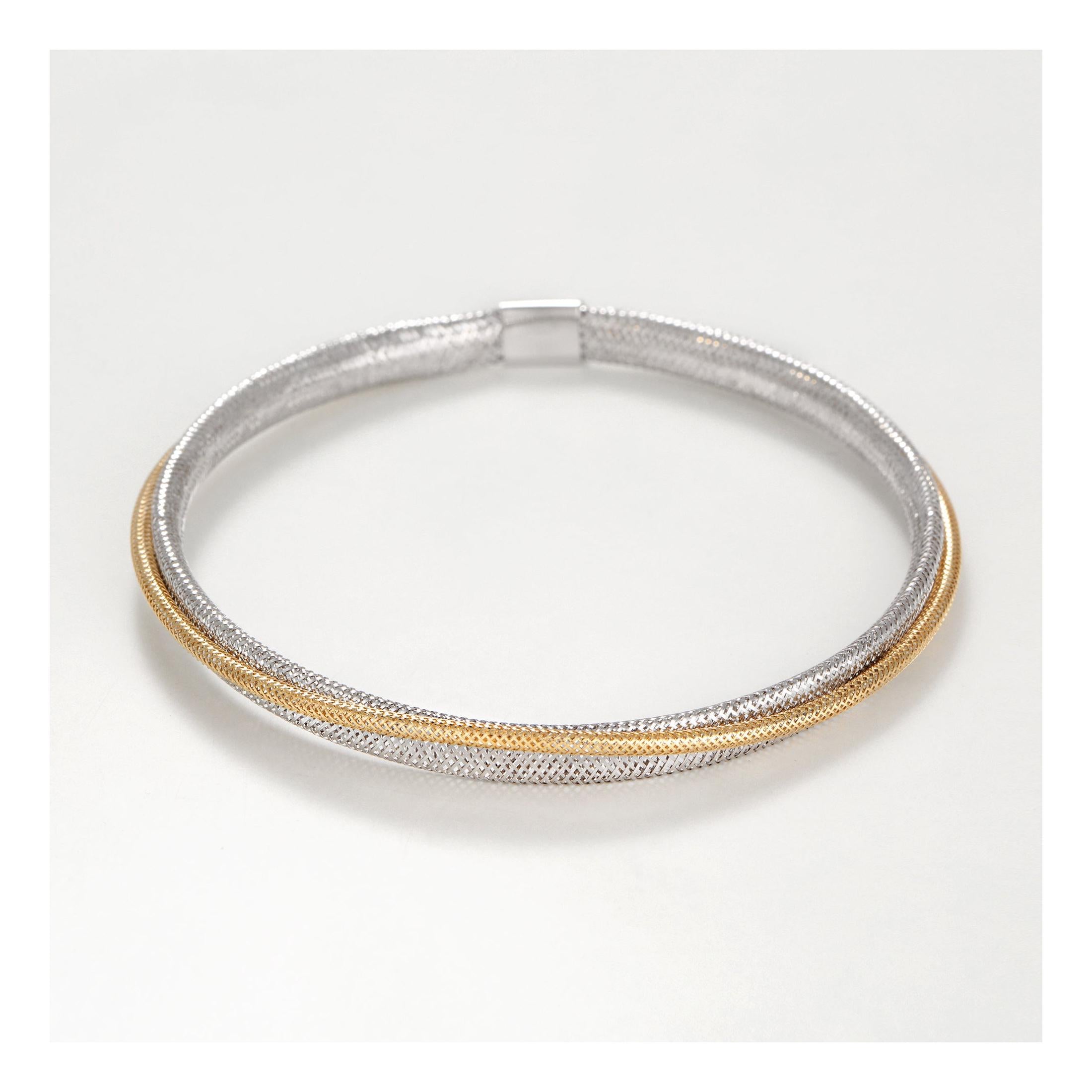 “Matera” Bracelet Two-tone White Gold 375/1000